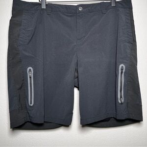 REI Women Nylon Shorts 16‎ Black Outdoor Gorpcore Hiking Zip Pockets